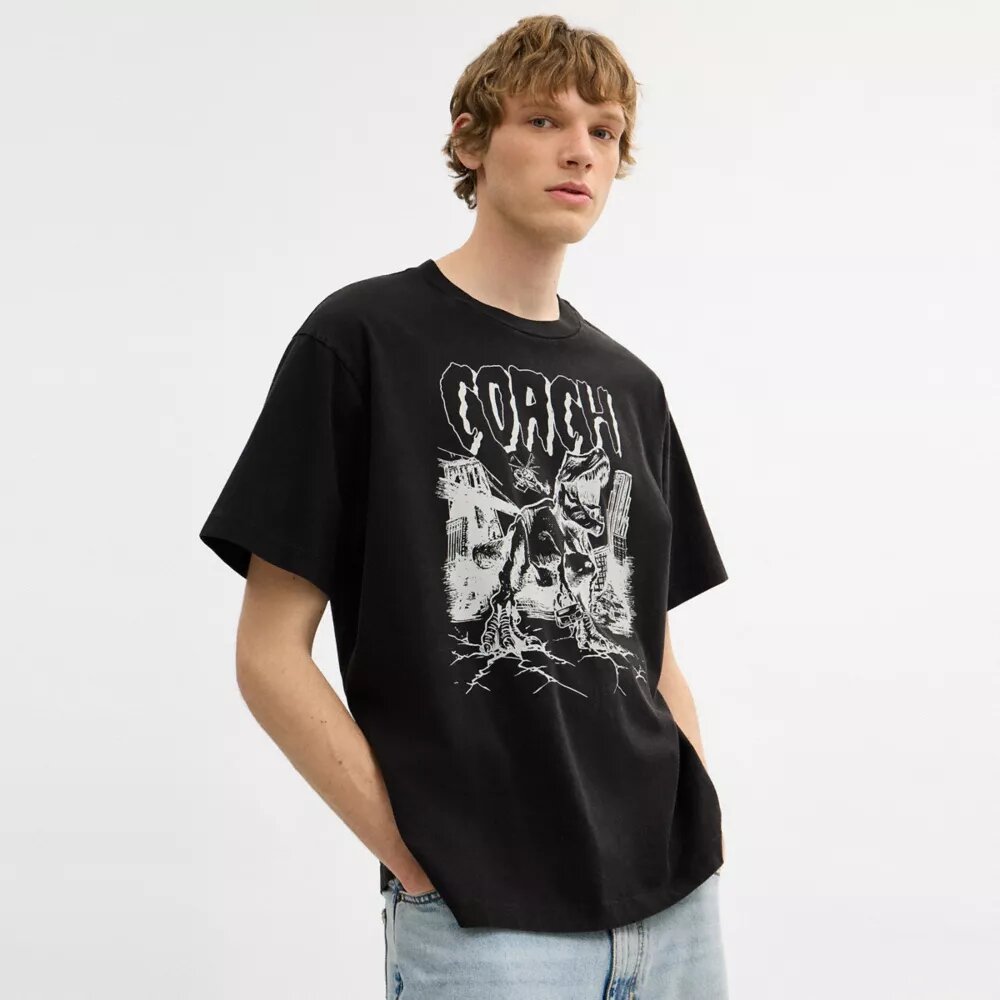 Dinosaur City Relaxed T-shirt van biologisch katoen