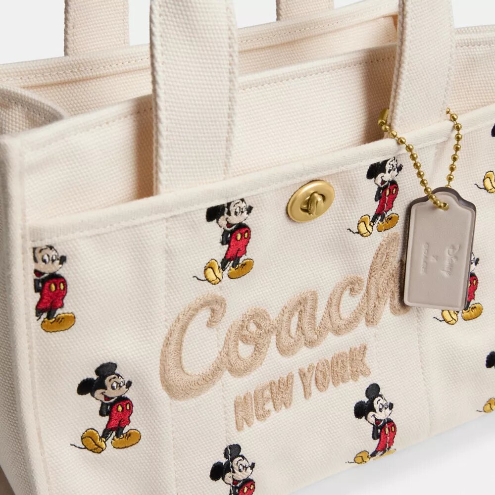 Disney X Coach Cargo-tote bag 26 met Mickey Mouse van regeneratief katoenen canvas