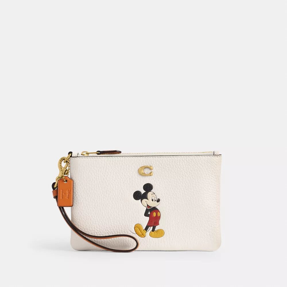 Disney X Coach Essential kleine polbandtasjes van regeneratief leer met Mickey Mouse