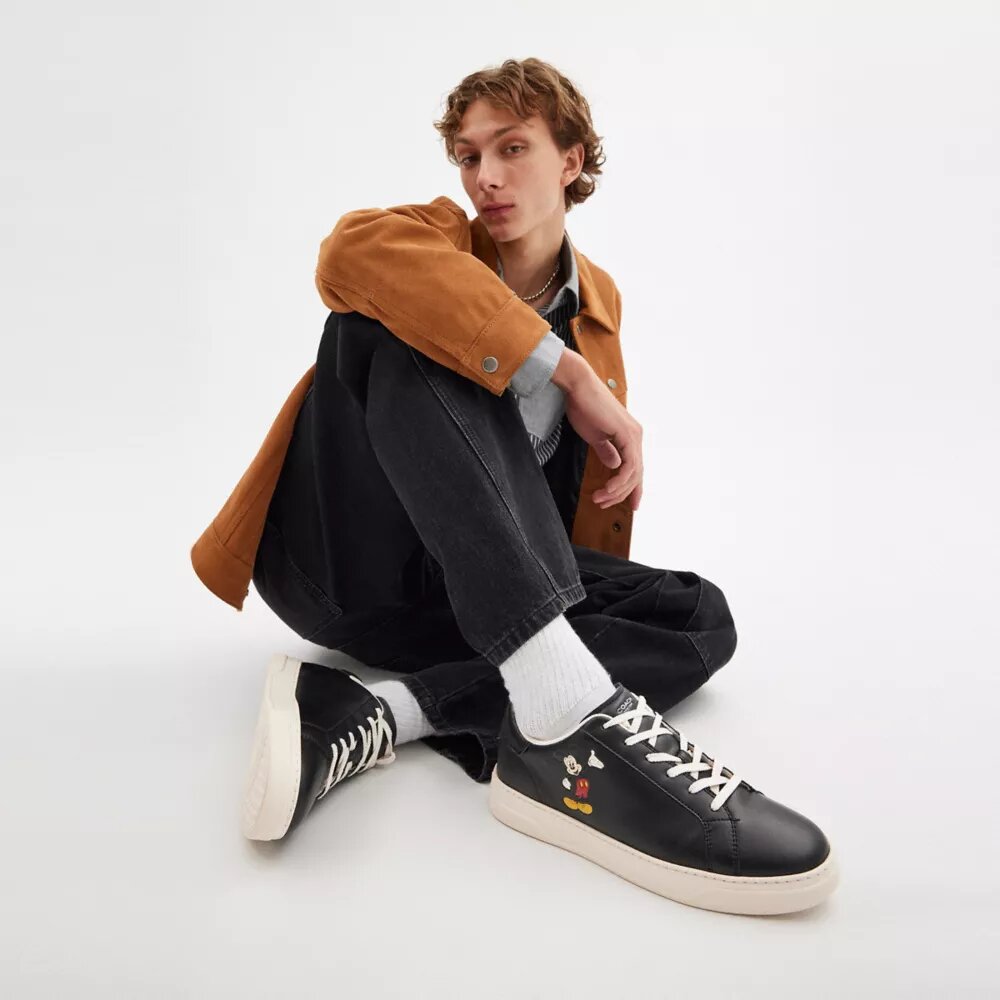 Disney X Coach Hoge sneakers met Mickey Mouse