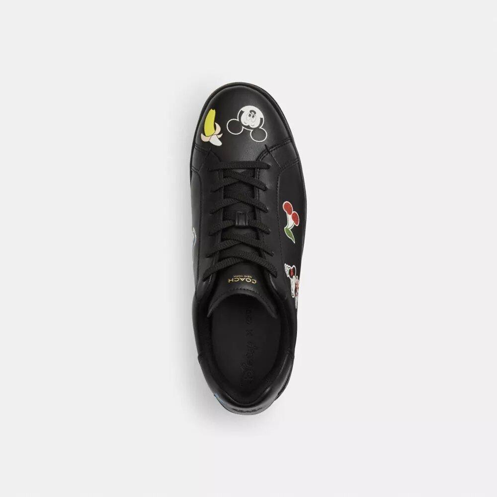 Disney X Coach Hoge sneakers met stickerprint