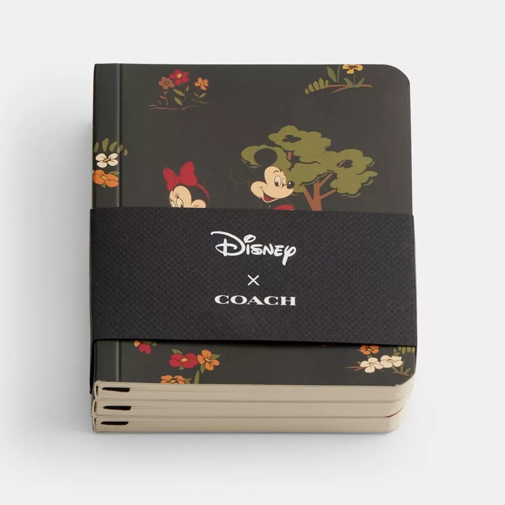 Disney X Coach mini-notitieboekjesset met Mickey Mouse en vrienden