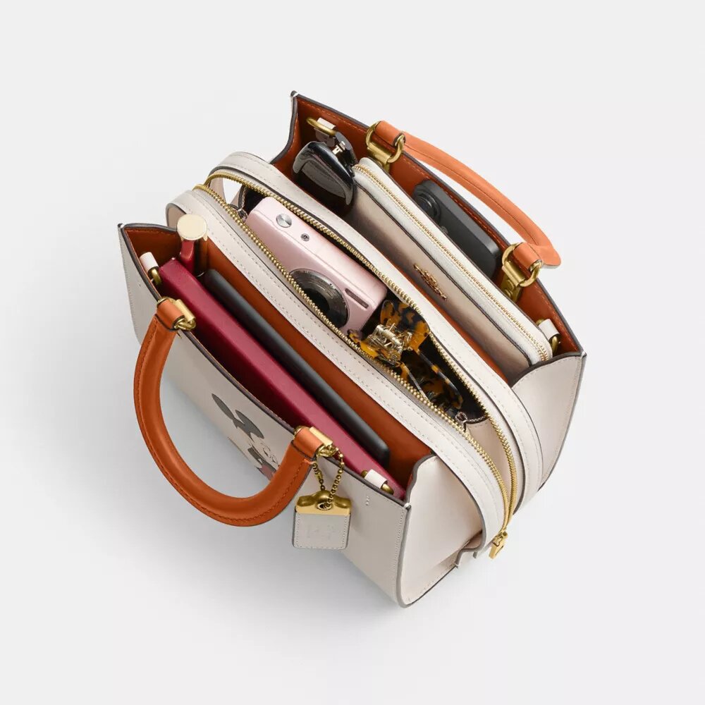 Disney X Coach Rogue-tassen 25 met Mickey Mouse