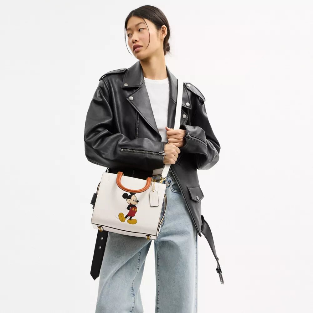 Disney X Coach Rogue-tassen 25 met Mickey Mouse