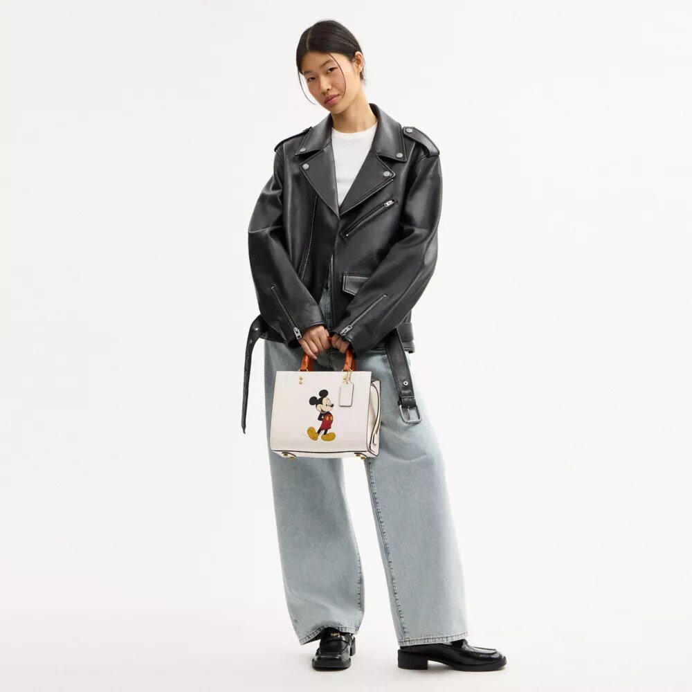 Disney X Coach Rogue-tassen 25 met Mickey Mouse