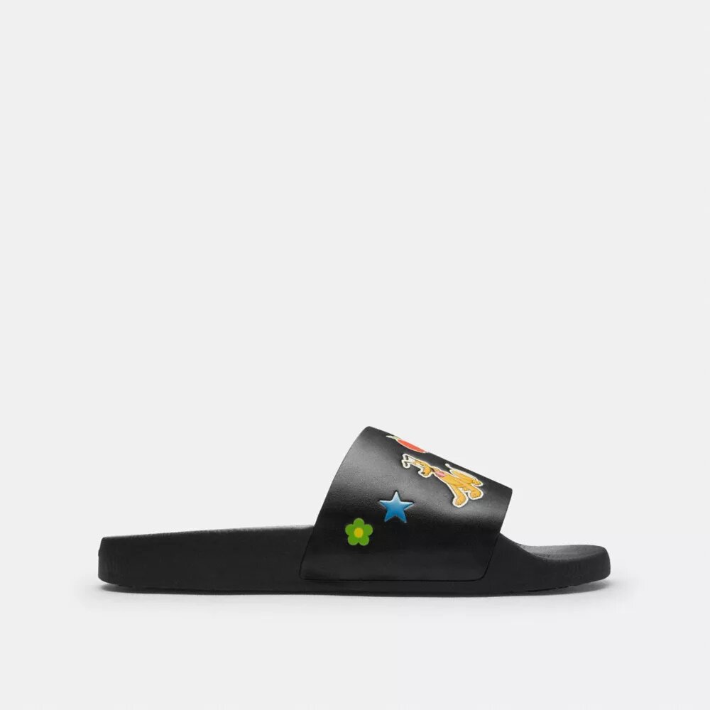 Disney X Coach-slippers met stickerprint