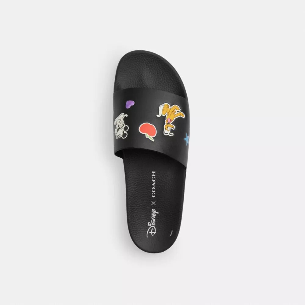 Disney X Coach-slippers met stickerprint