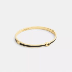 Dunne emaille armband met scharnier en ons kenmerkende logo