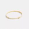 Dunne emaille armband met scharnier en ons kenmerkende logo