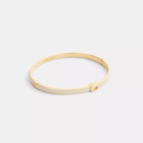 Dunne emaille armband met scharnier en ons kenmerkende logo