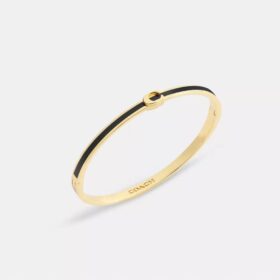 Dunne emaille armband met scharnier en ons kenmerkende logo