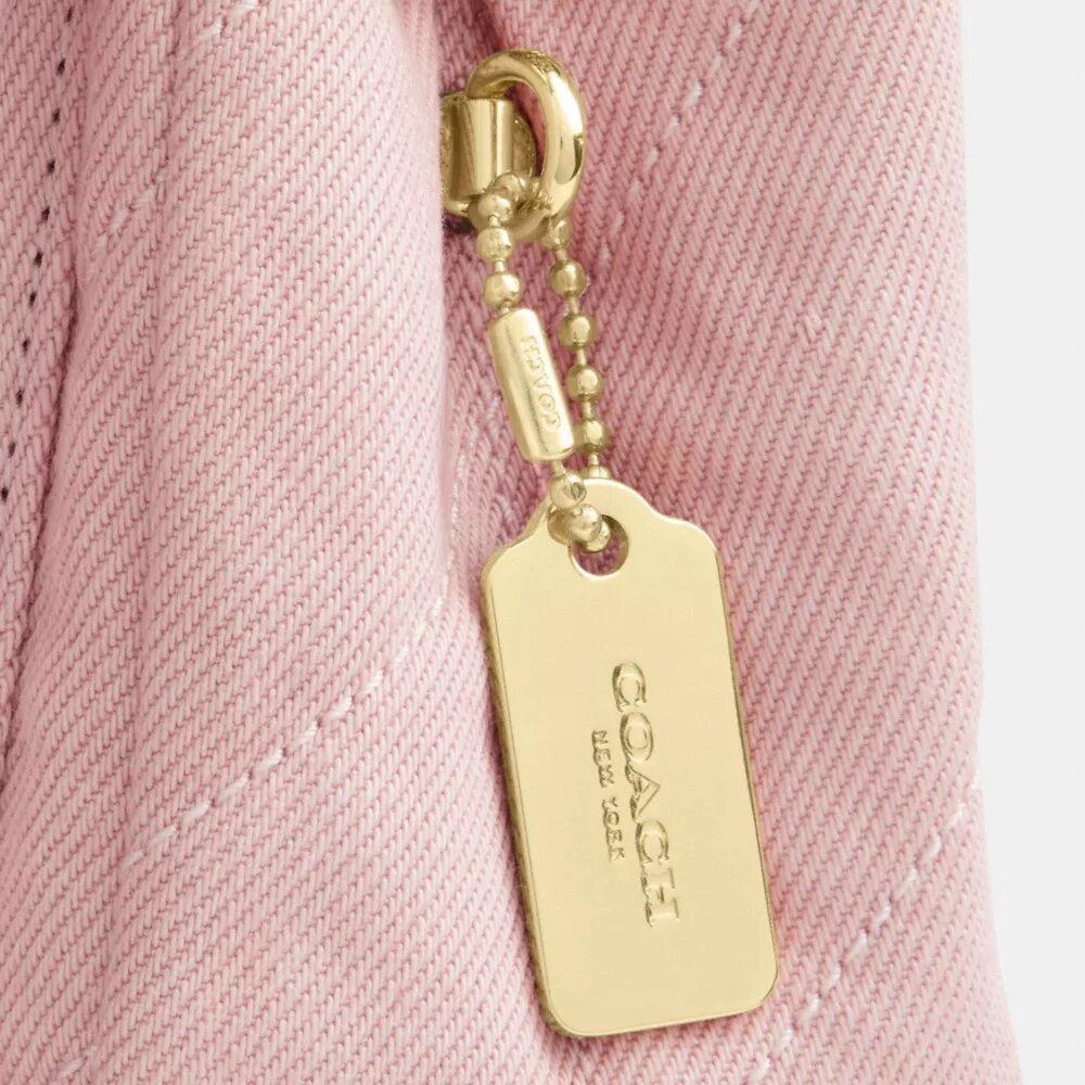 Elodie-crossbodytas 18 in 'Loved Denim' met doorgestikt patroon