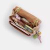 Elodie-crossbodytas 18 in 'Loved Denim' met doorgestikt patroon
