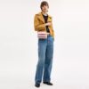 Elodie-crossbodytas 18 in 'Loved Denim' met doorgestikt patroon