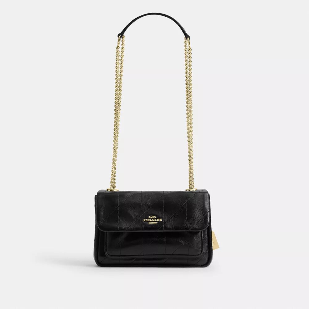 Elodie-crossbodytas 18 met doorgestikt patroon