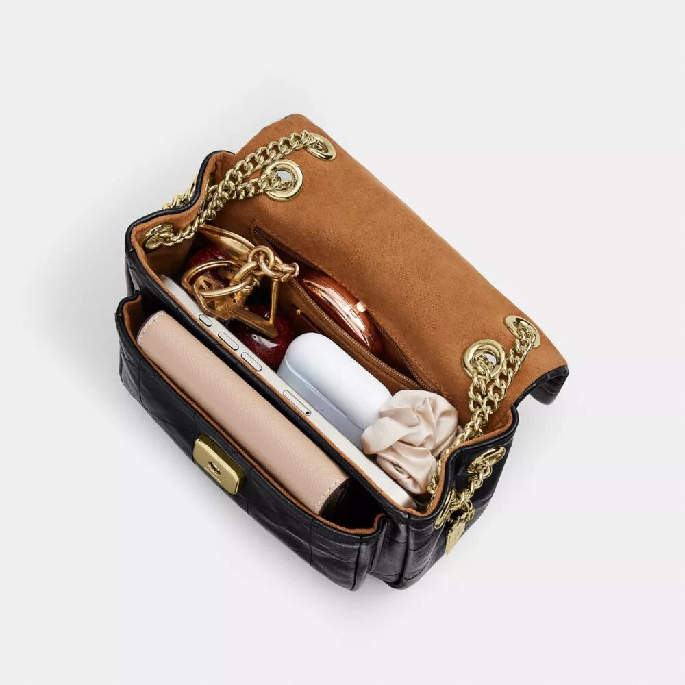Elodie-crossbodytas 18 met doorgestikt patroon