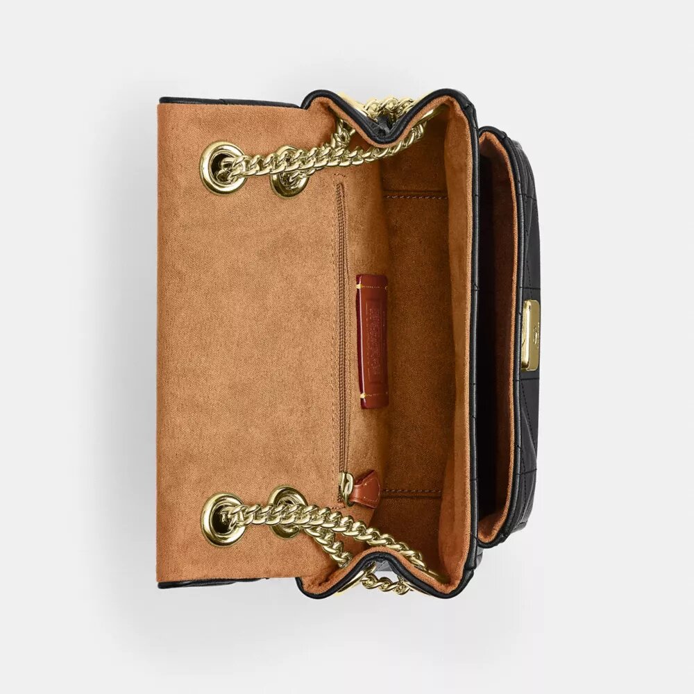 Elodie-crossbodytas 18 met doorgestikt patroon