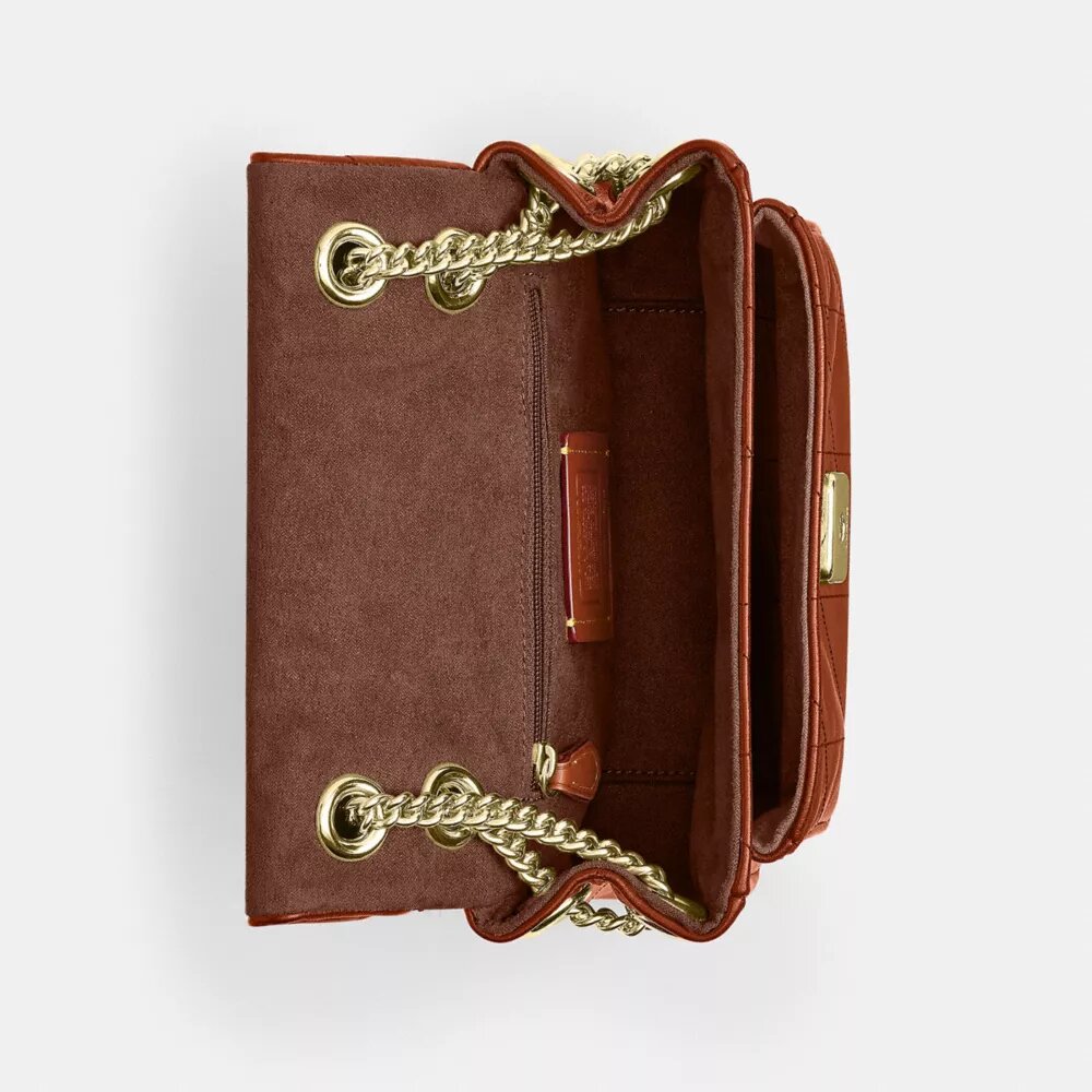Elodie-crossbodytas 18 met doorgestikt patroon