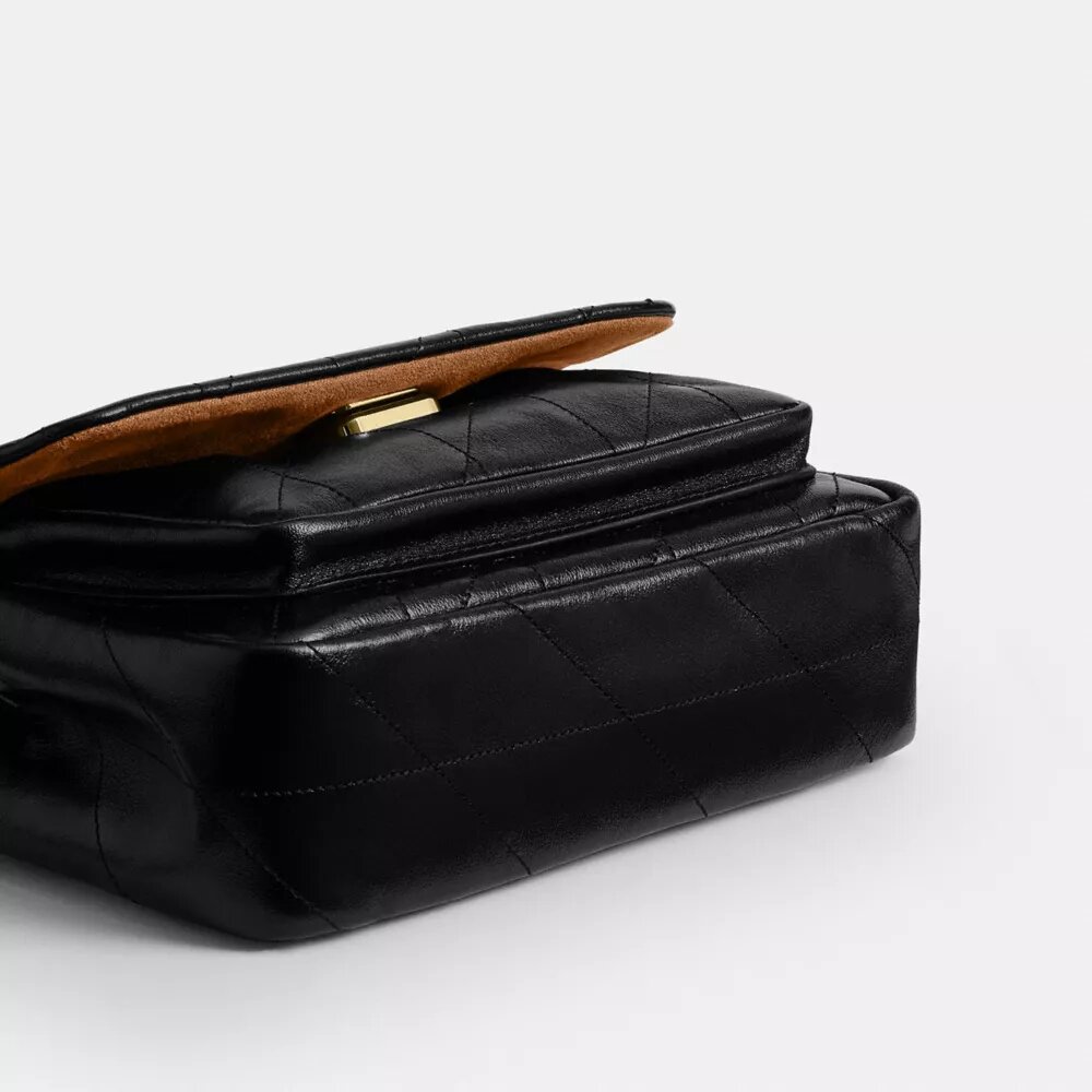 Elodie-crossbodytas 18 met doorgestikt patroon