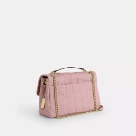 Elodie-crossbodytas in ‘Loved Denim’ met doorgestikt patroon
