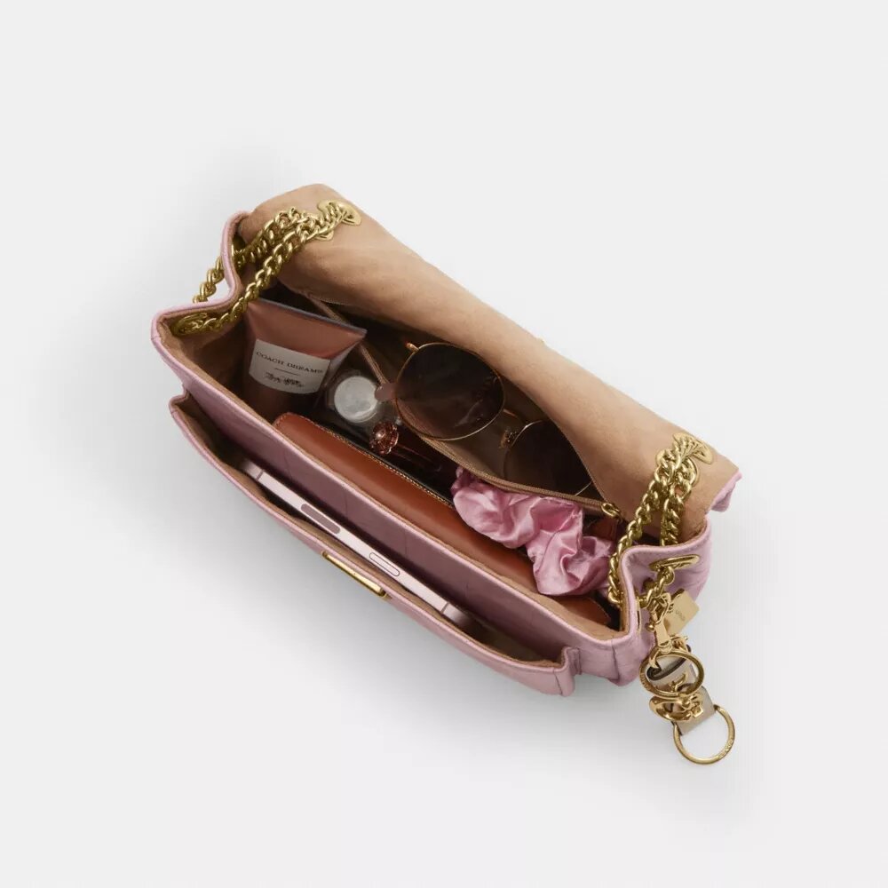 Elodie-crossbodytas met doorgestikt patroon