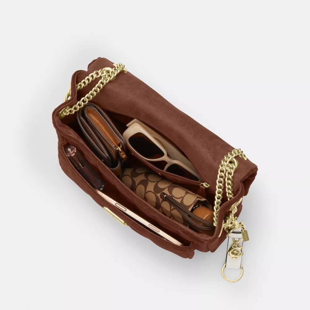 Elodie-crossbodytas met doorgestikt patroon