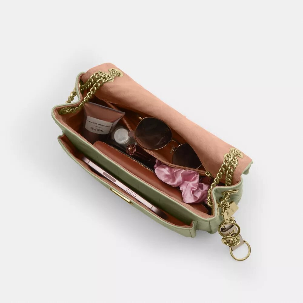 Elodie-crossbodytas met doorgestikt patroon