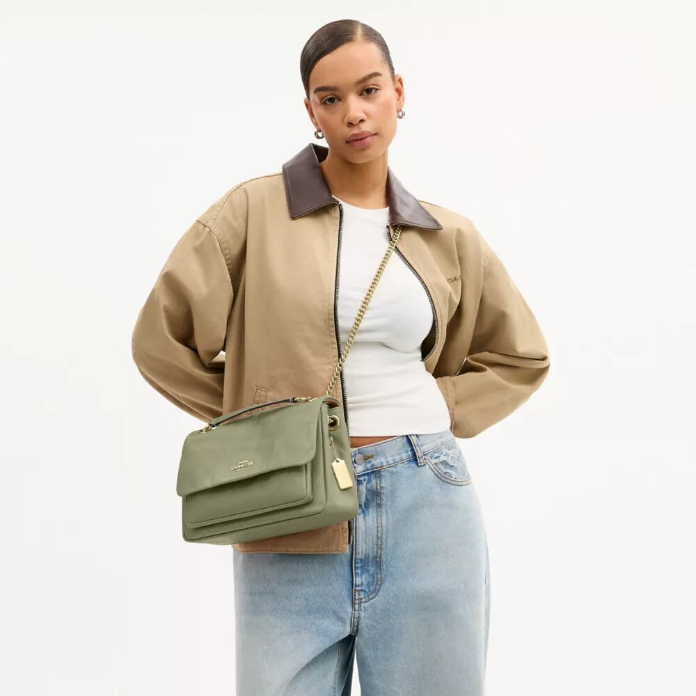 Elodie-crossbodytas met doorgestikt patroon