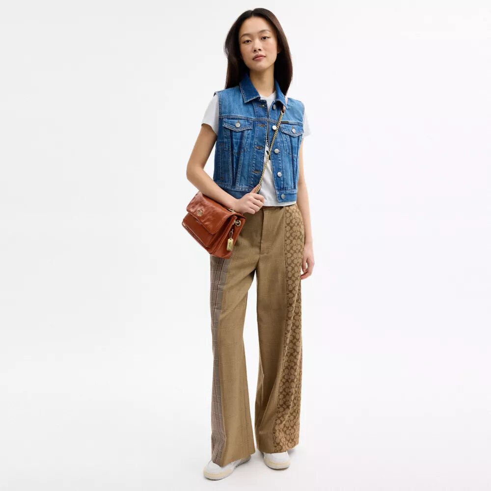 Elodie-crossbodytas met doorgestikt patroon