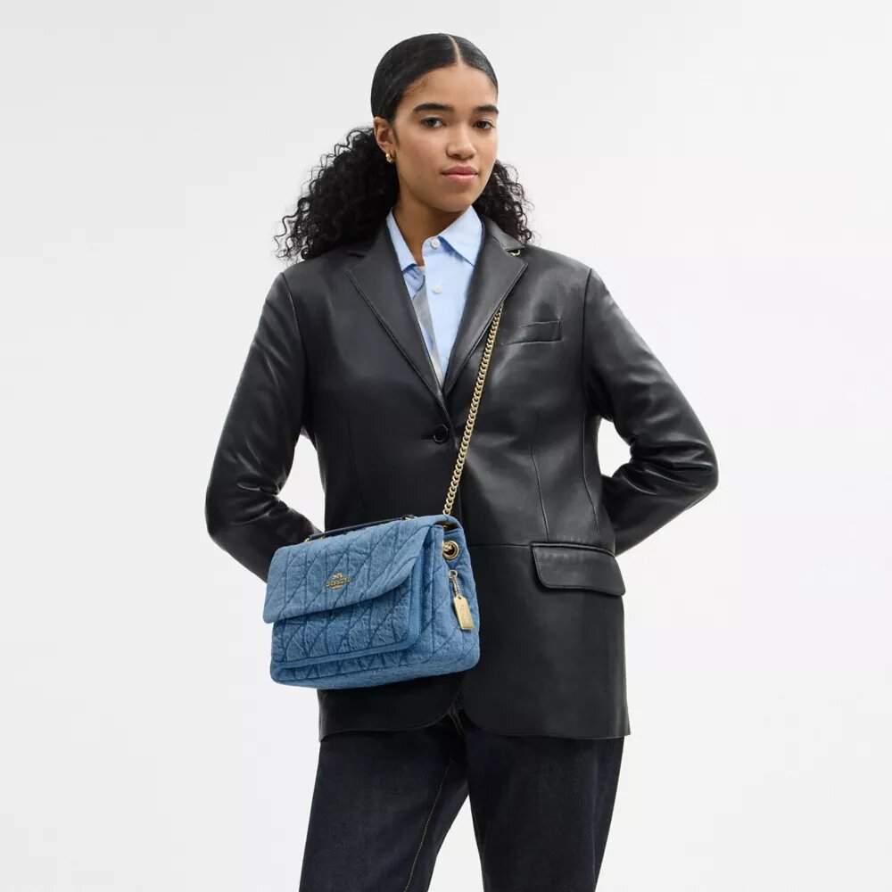 Elodie-crossbodytas van regeneratief katoen met doorgestikte details