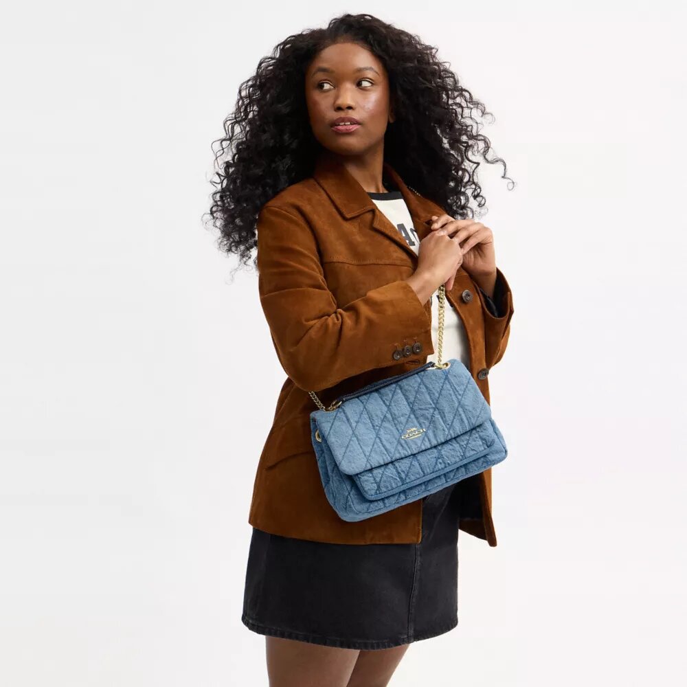 Elodie-crossbodytas van regeneratief katoen met doorgestikte details