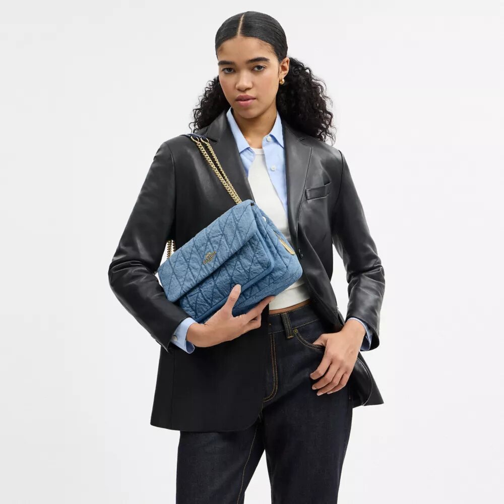 Elodie-crossbodytas van regeneratief katoen met doorgestikte details