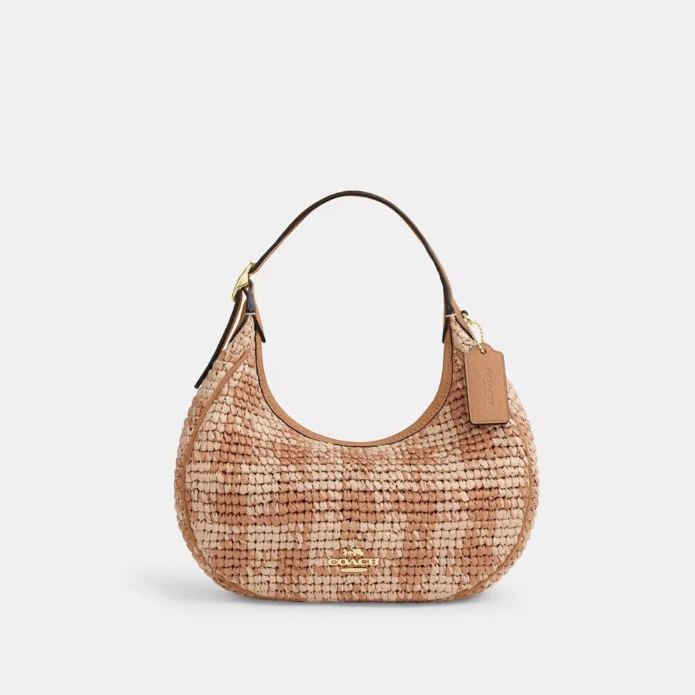 Emily-schoudertas met gingham-print