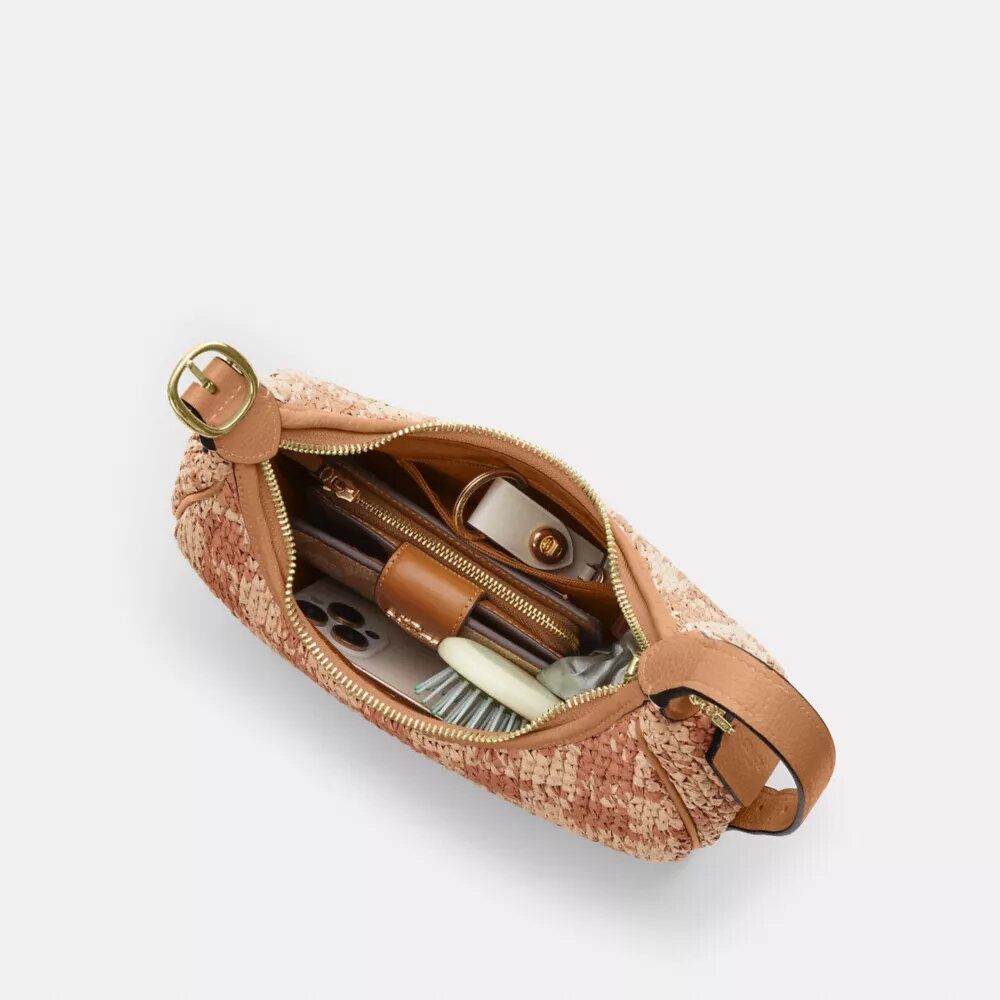 Emily-schoudertas met gingham-print