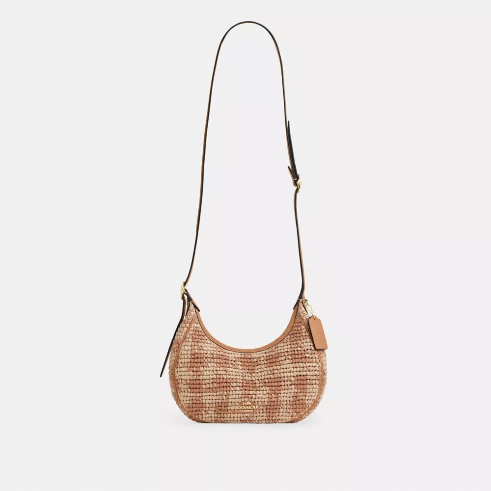 Emily-schoudertas met gingham-print