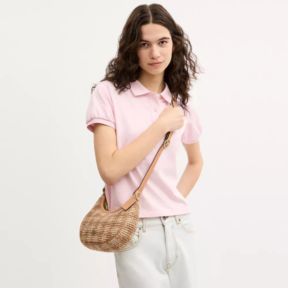 Emily-schoudertas met gingham-print