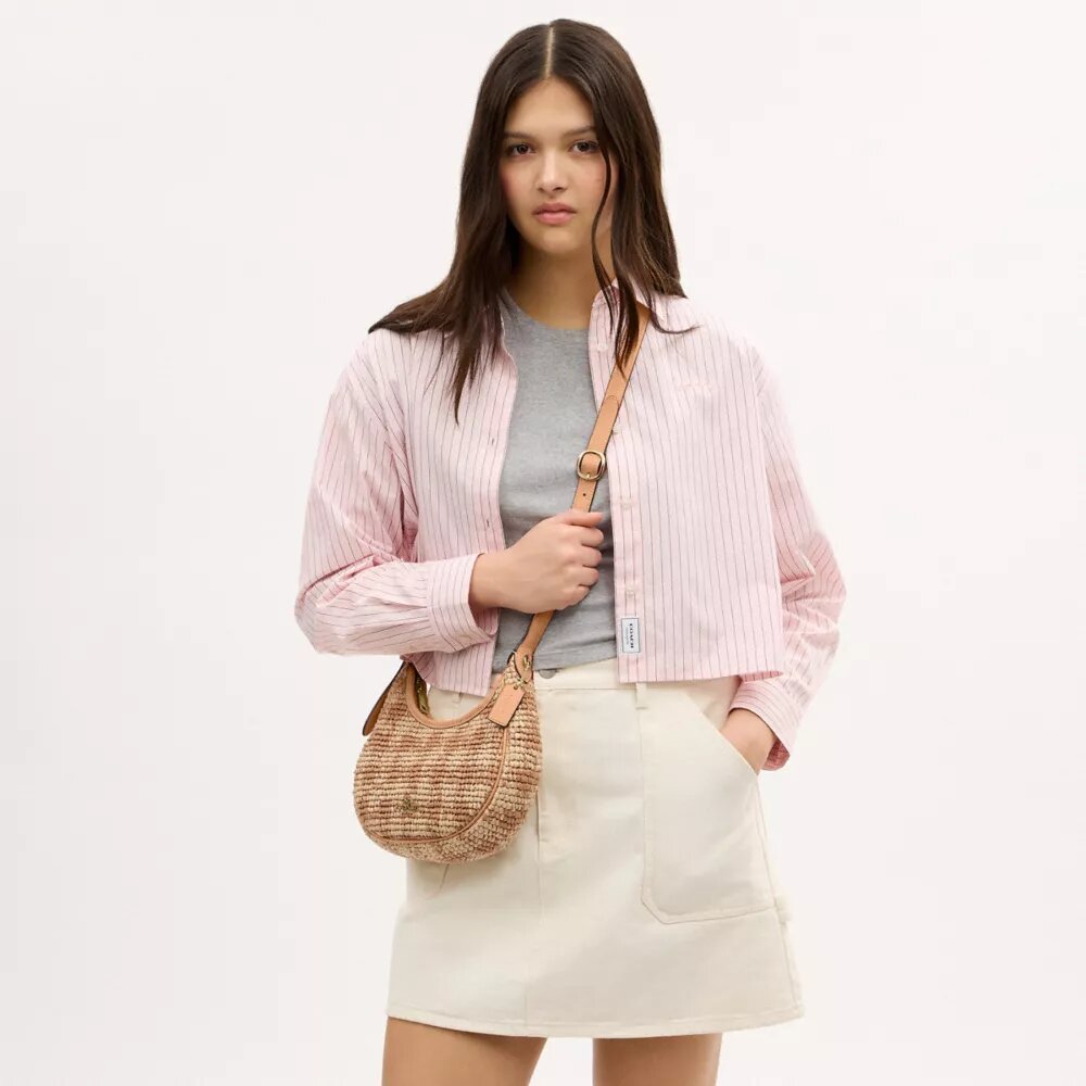 Emily-schoudertas met gingham-print