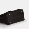Emory-tas met handvat en bloemenapplicatie