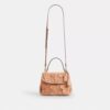 Emory-tas met handvat en bloemenapplicatie