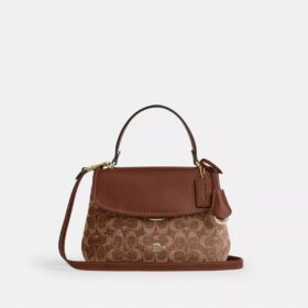Emory-tas met handvatten in kenmerkende chenille