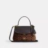 Emory-tas met handvatten in kenmerkende chenille