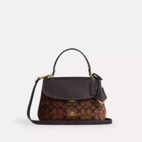 Emory-tas met handvatten in kenmerkende chenille
