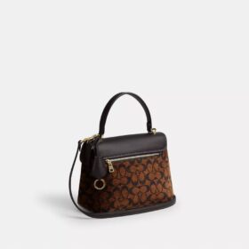 Emory-tas met handvatten in kenmerkende chenille
