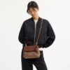 Emory-tas met handvatten in kenmerkende chenille