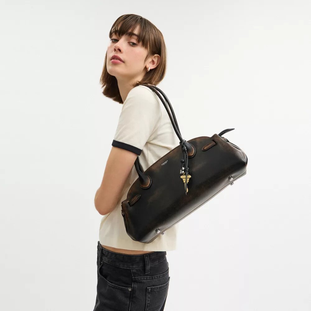 Empire Carryall-tassen 34 in 'Loved Leather'