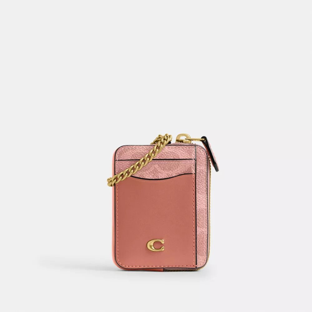 Essential-kaartenetui met ketting van Signature Canvas