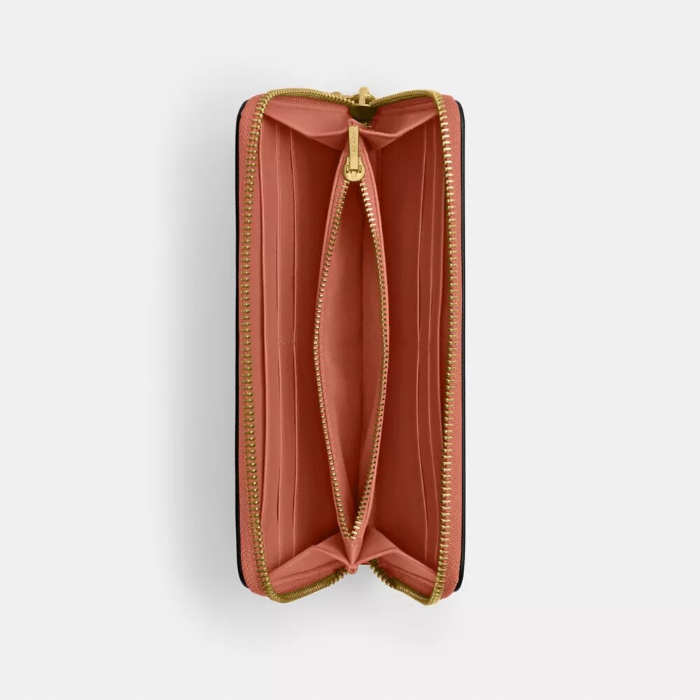 Essential slanke accordeonportemonnee met ritssluiting