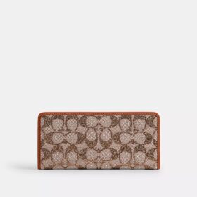Essential Slim-portemonnee in Crystal Signature-jacquard