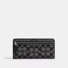 Essential Slim-portemonnee in Crystal Signature-jacquard