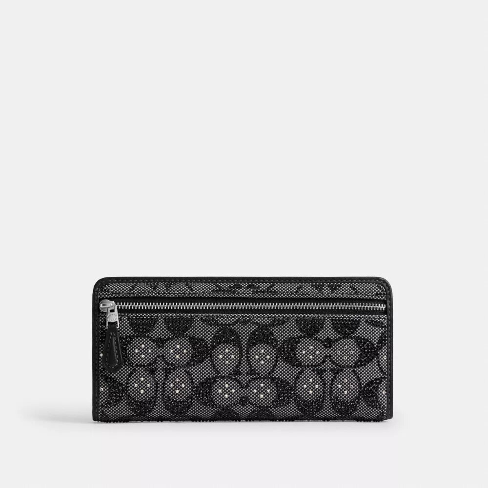 Essential Slim-portemonnee in Crystal Signature-jacquard